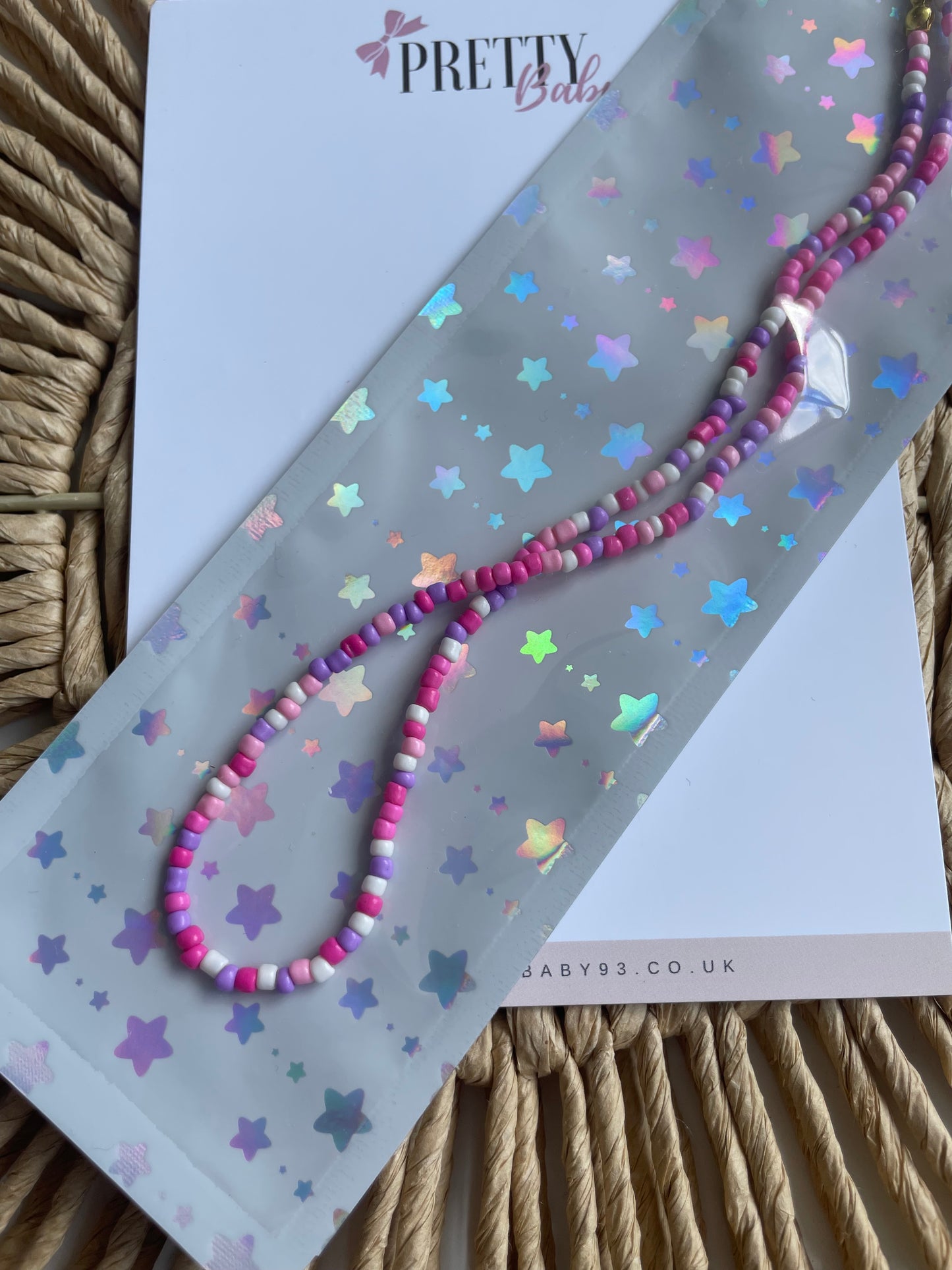 Seed bead pastel jewelery