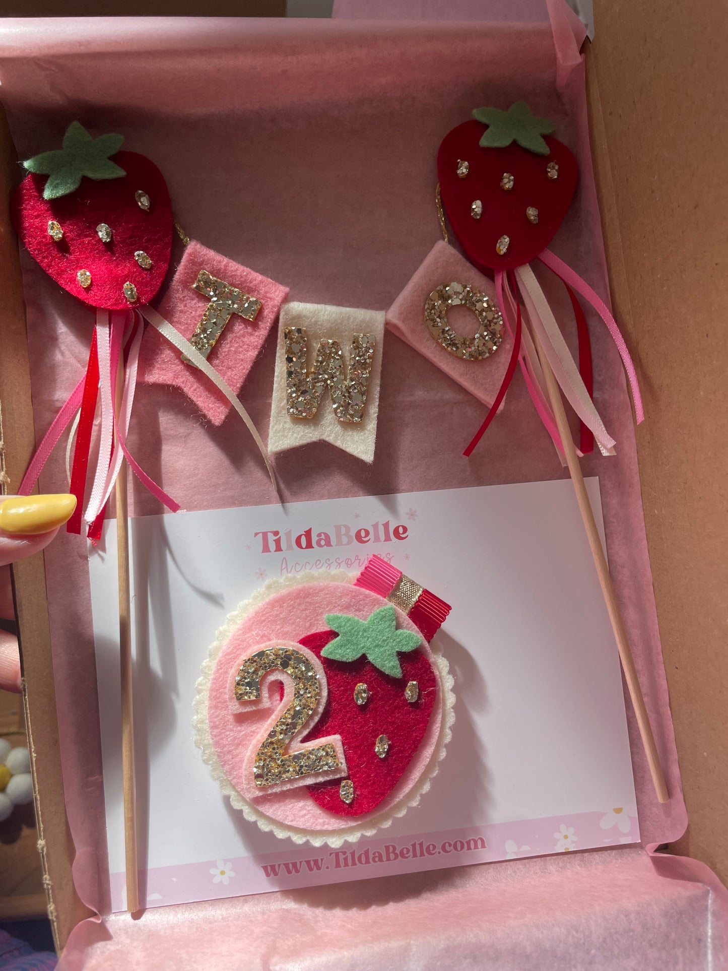 Strawberry Birthday Badge