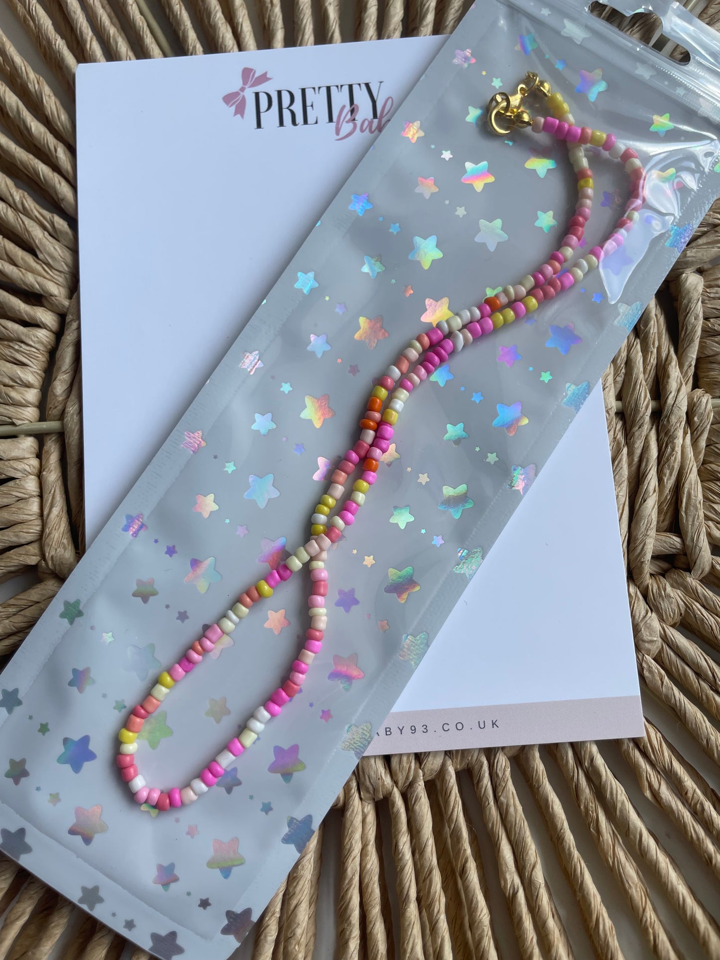 Seed bead pastel jewelery