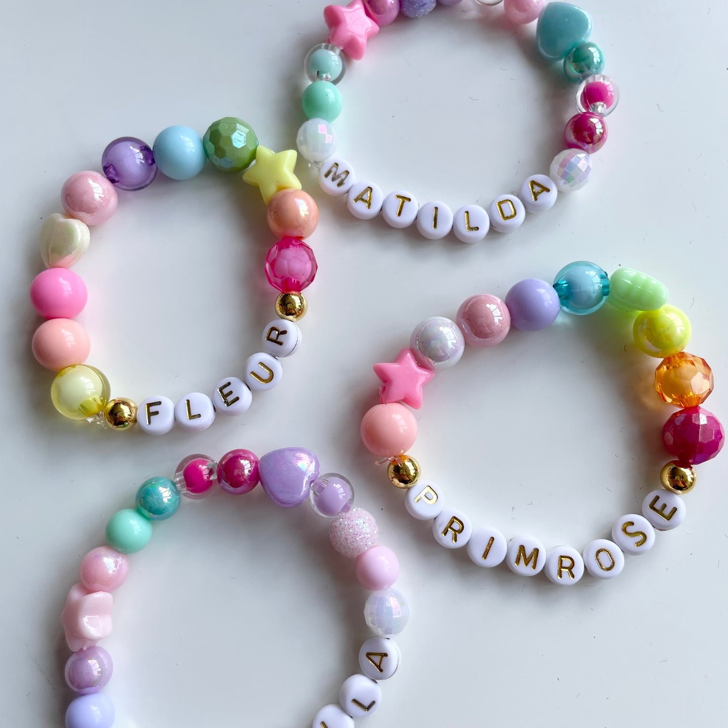 Rainbow Y2K bracelet.