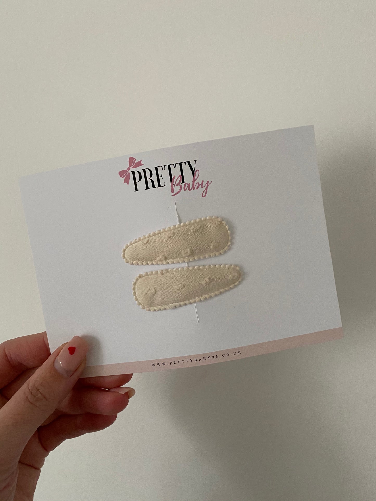 Harlow fabric snap clip