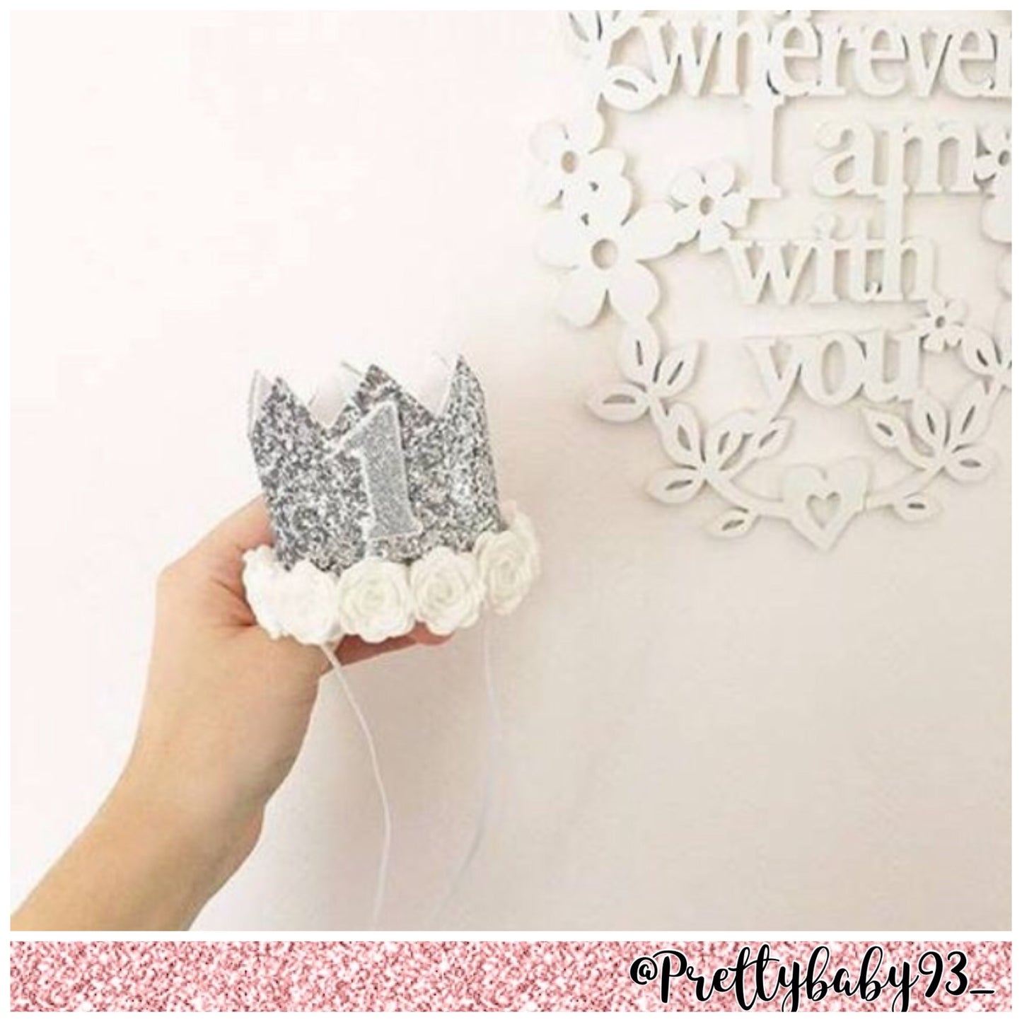 Felt rose crown (1949784735809)