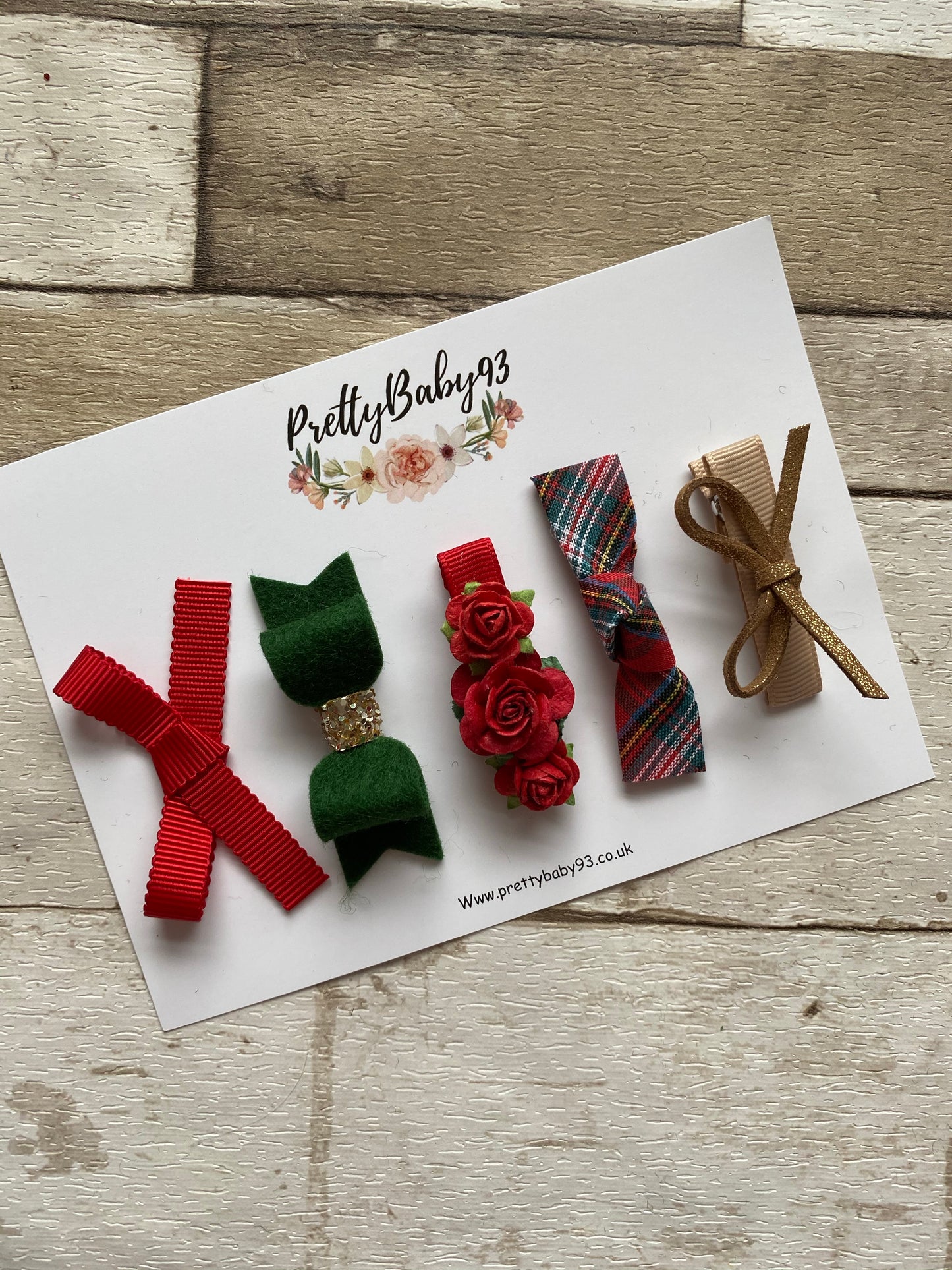 Christmas fringe bow set (4601025298497)
