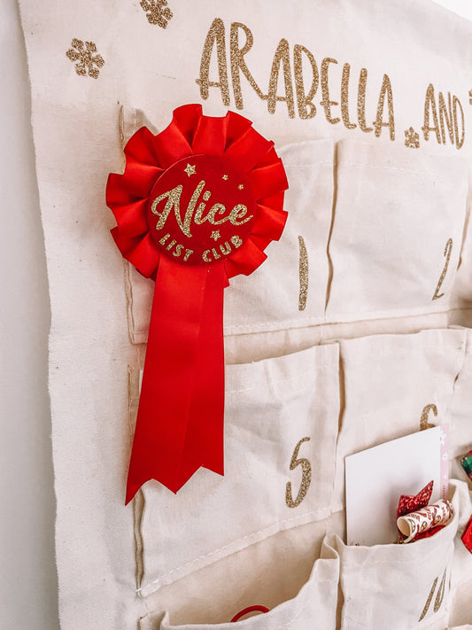 Nice list rosette badge