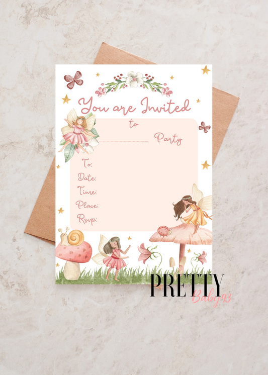 Fairy Birthday Invitation