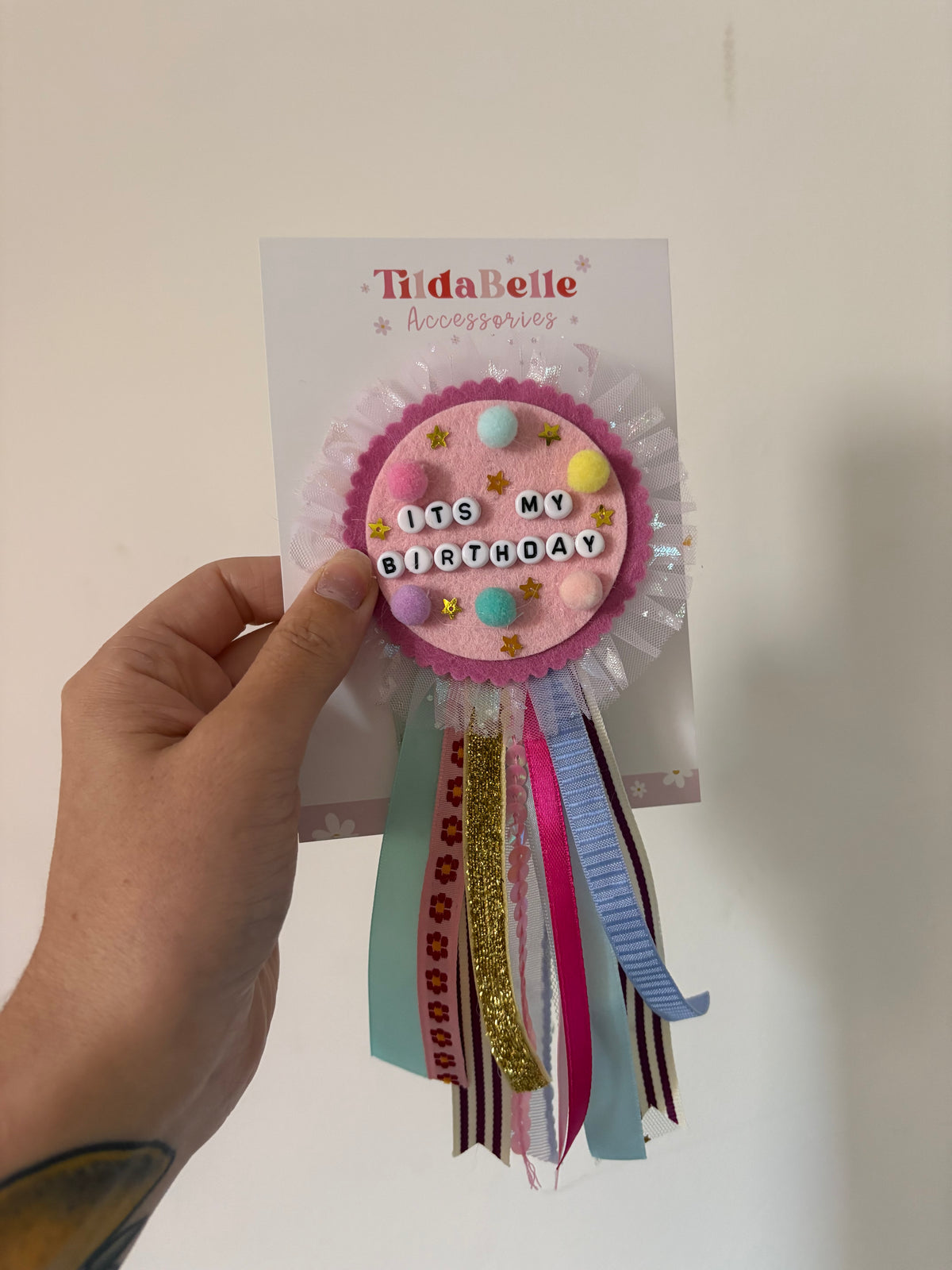Handmade Statement Rosette Badge | Limited Edition Fabric & Ribbon Brooch | One of a Kind
