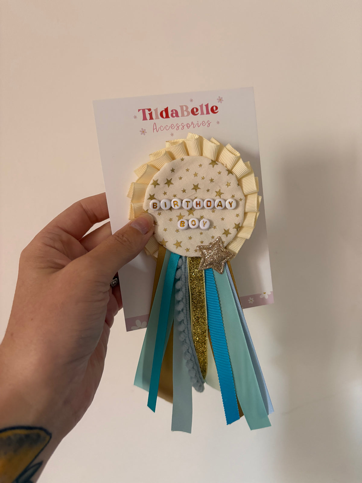 Handmade Statement Rosette Badge | Limited Edition Fabric & Ribbon Brooch | One of a Kind