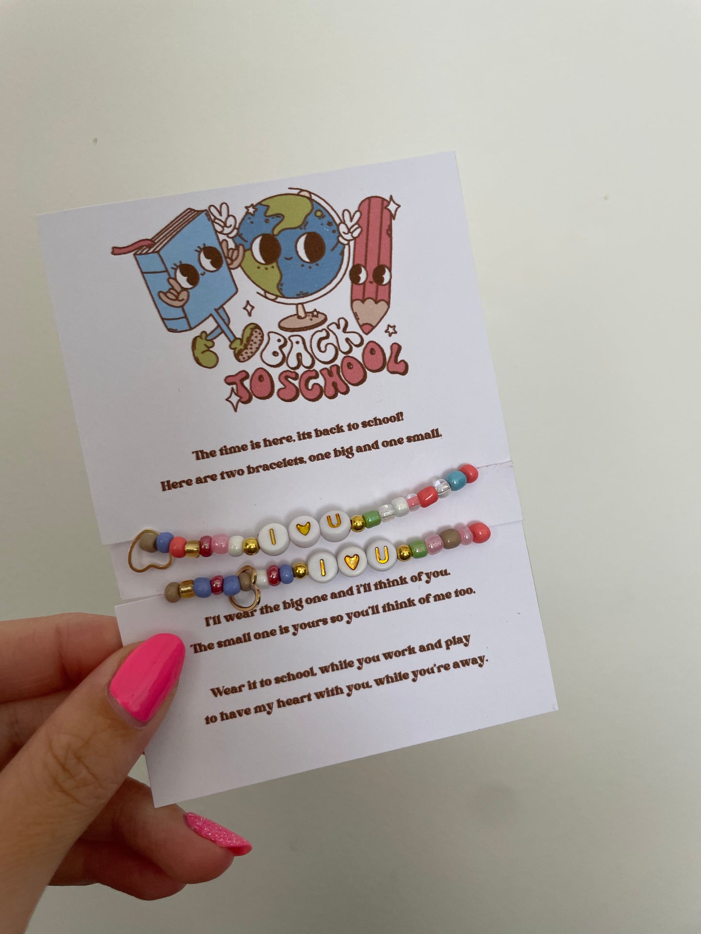 Back to school bracelet sets