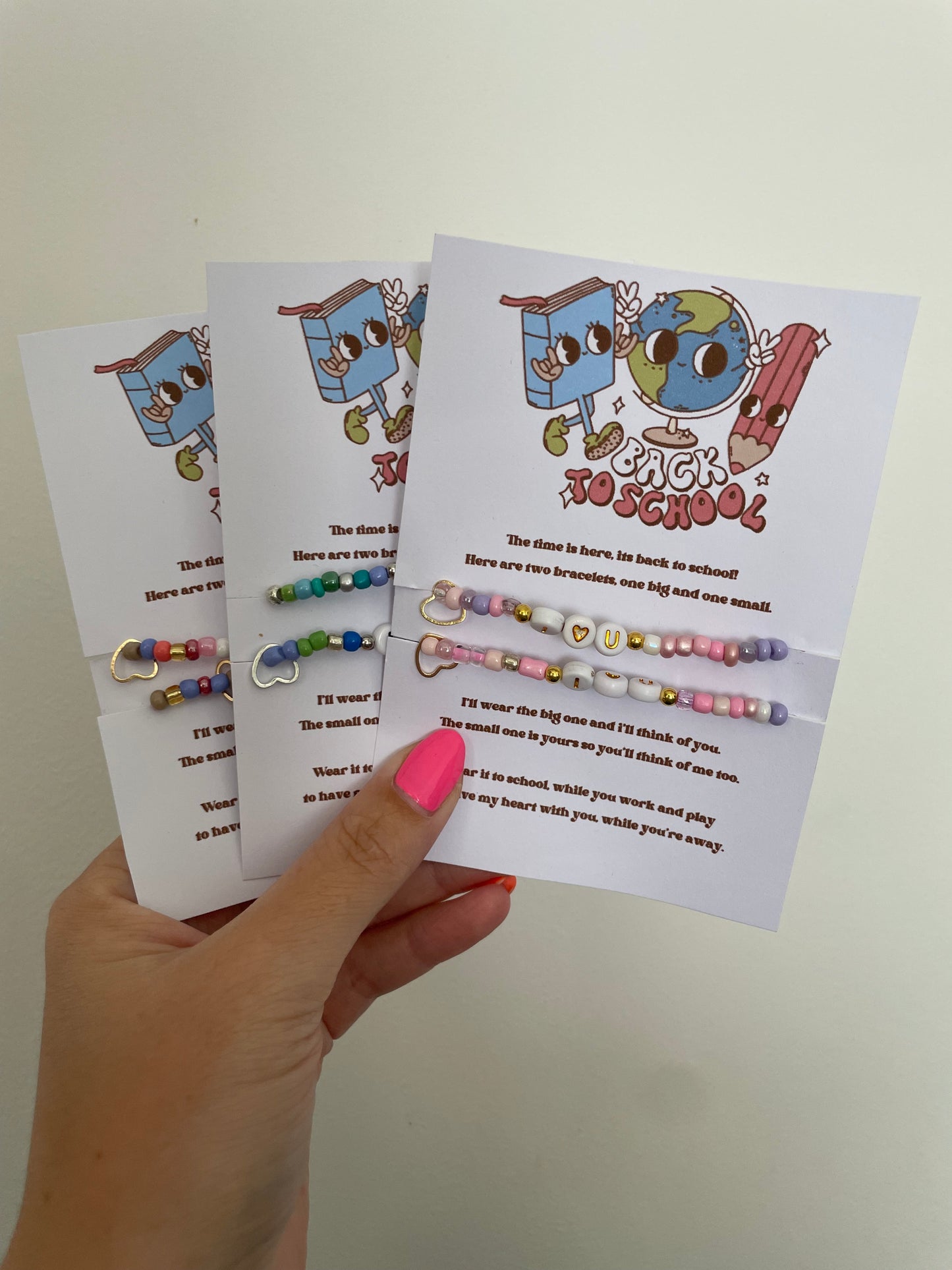 Back to school bracelet sets