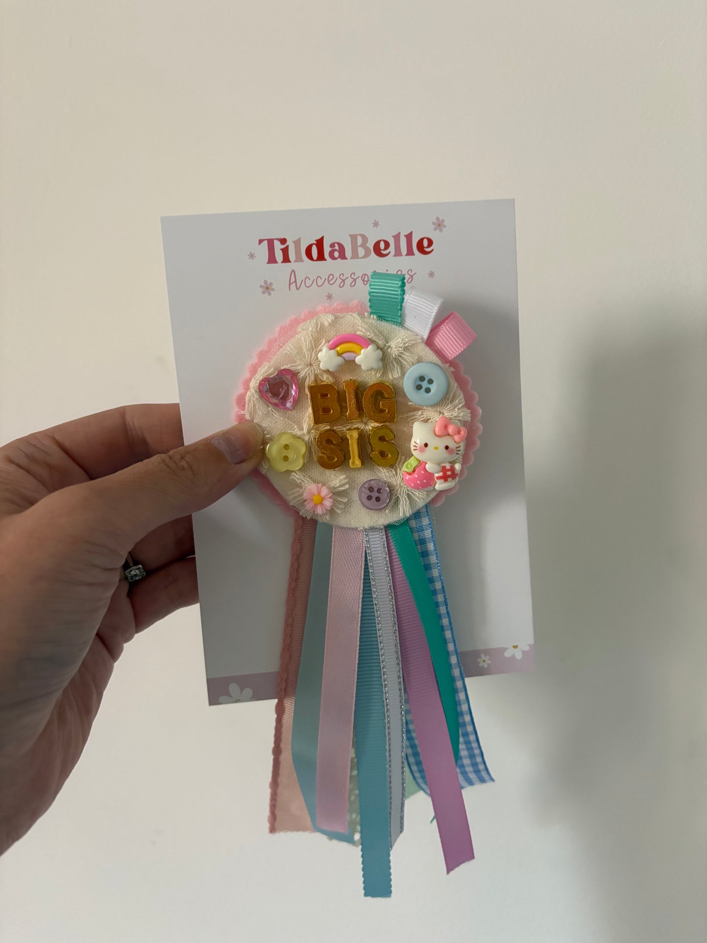 Handmade Statement Rosette Badge | Limited Edition Fabric & Ribbon Brooch | One of a Kind