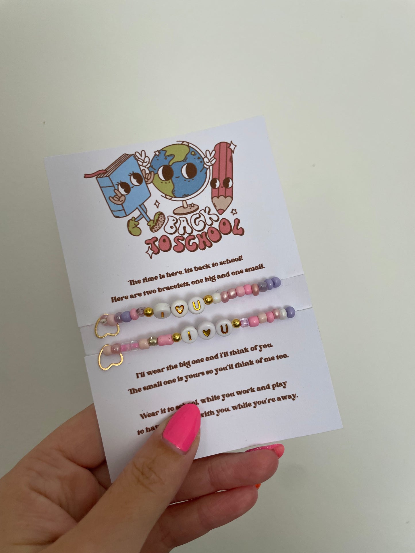 Back to school bracelet sets