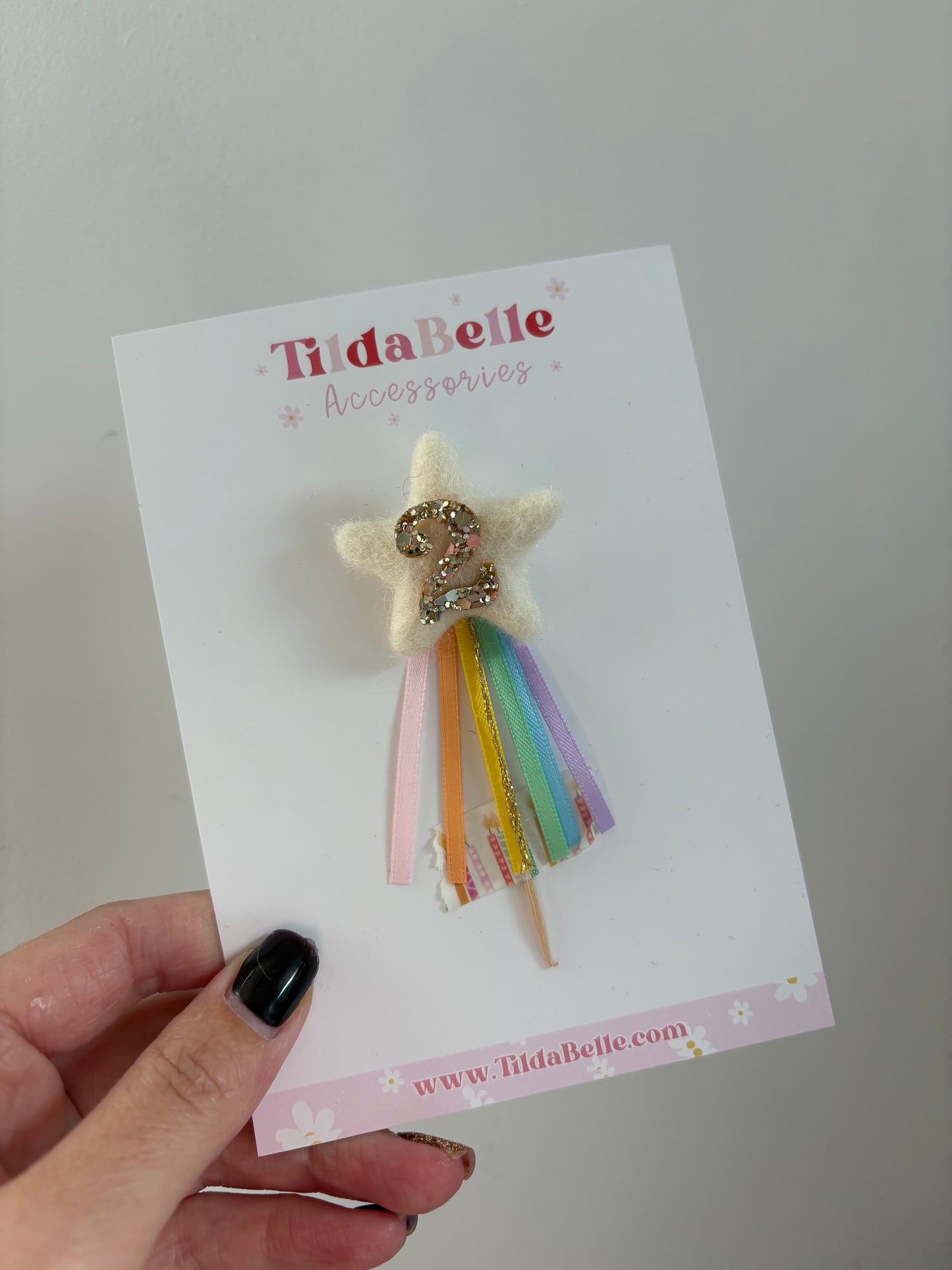 Star cake topper pick