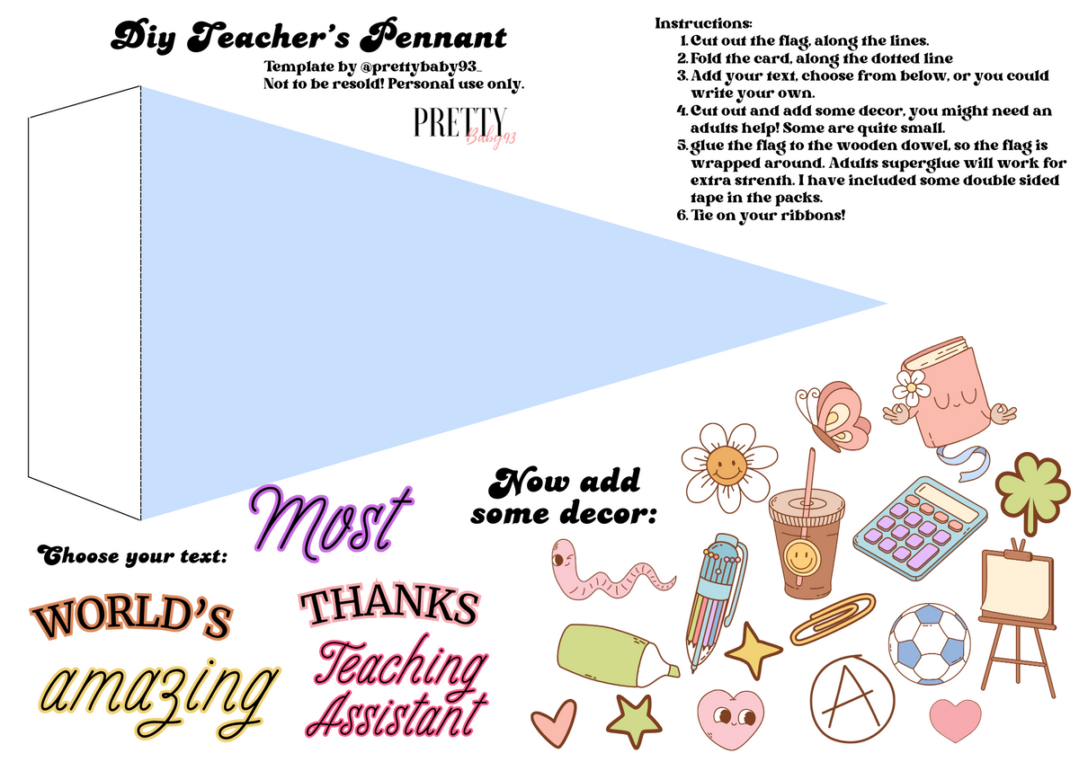 Teacher Flag Gift diy
