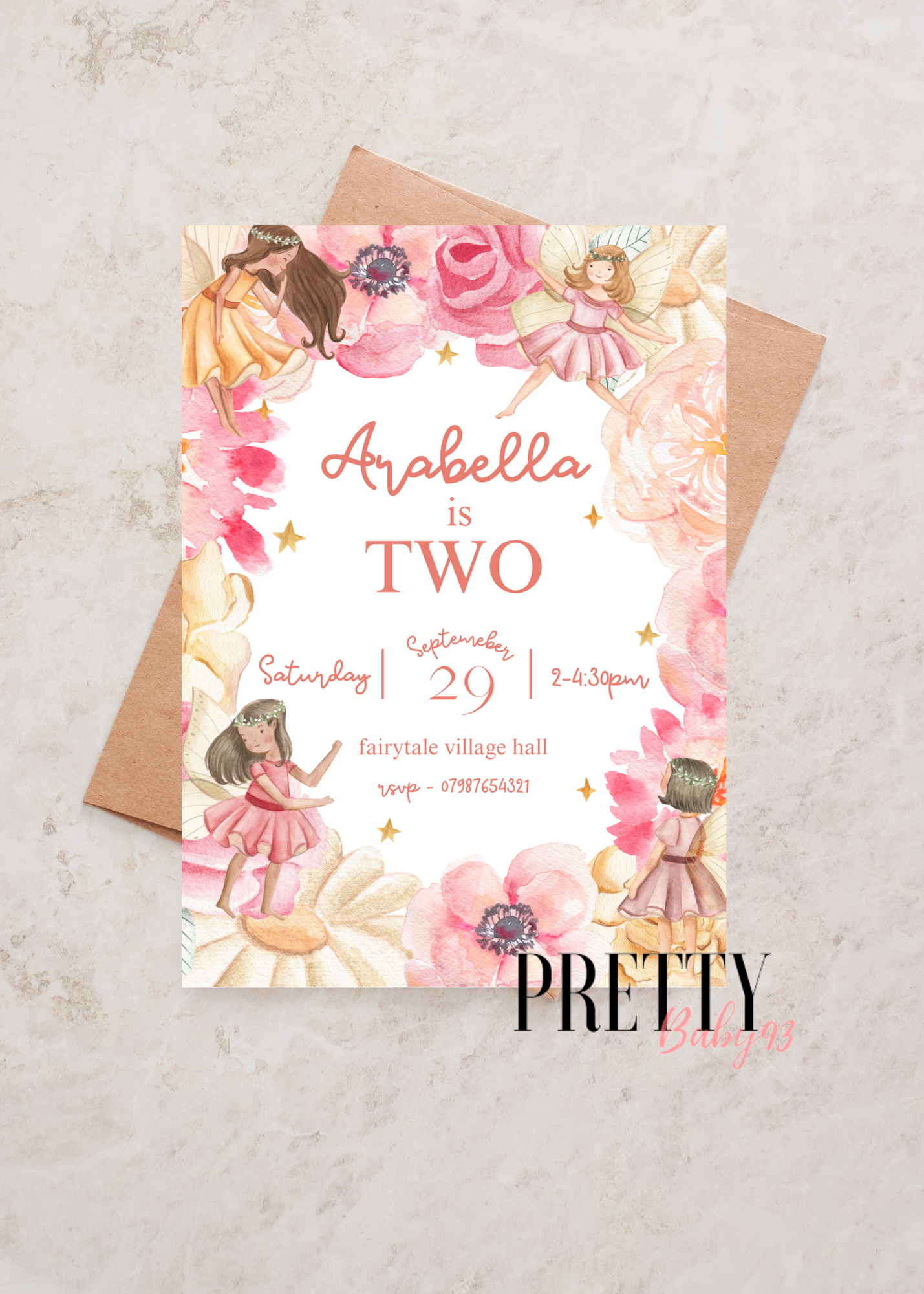 Personalised Fairy #2  Invitation