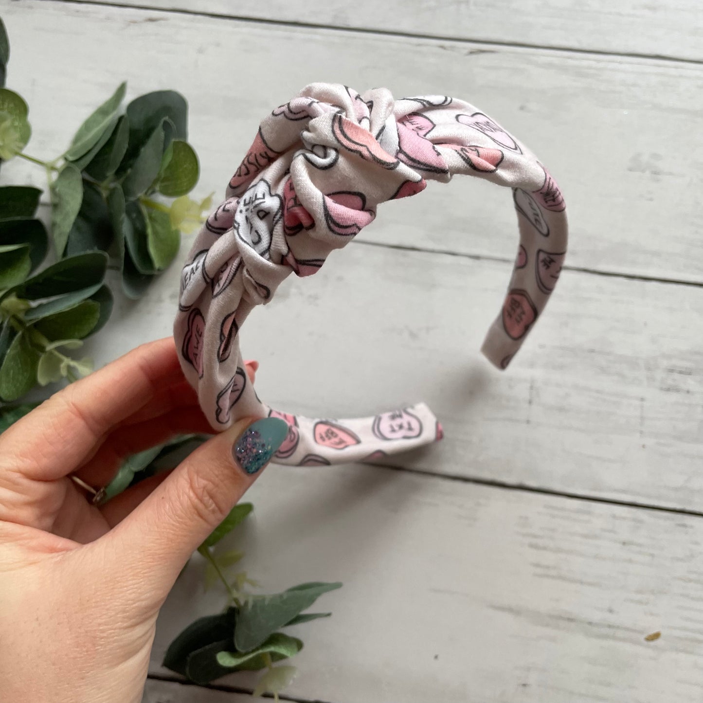 Loveheart knot Alice band