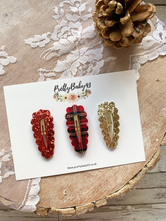 Christmas tartan snap set (4600853332033)