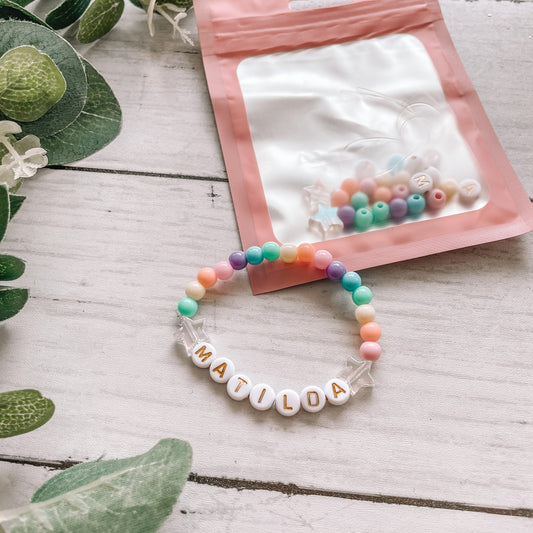 DIY pastel rainbow mini kit