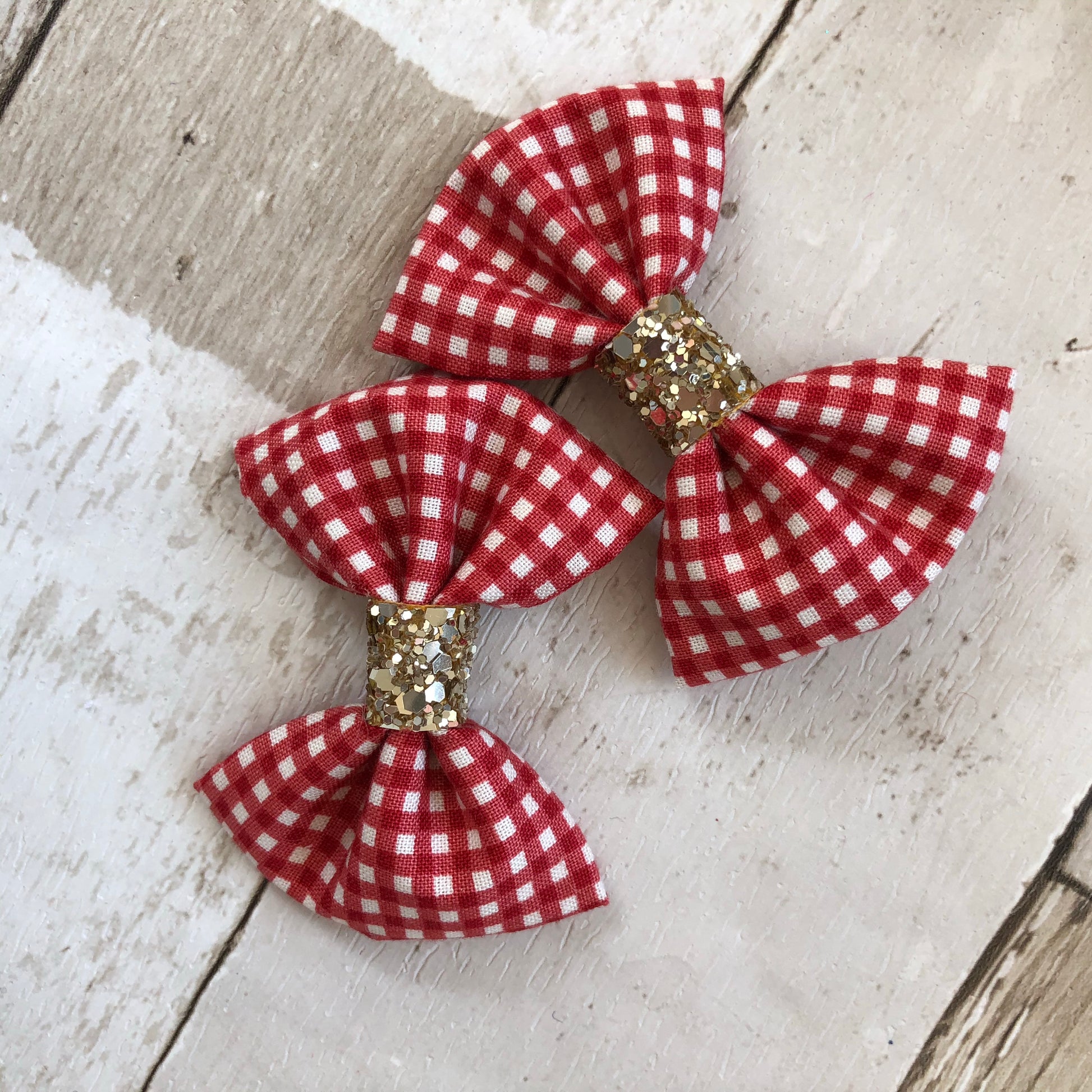 School Gingham Arabella Pinch Bows (4442873462849)